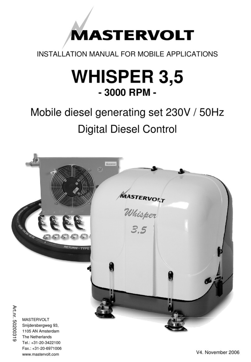Mastervolt WHISPER 3 User manual