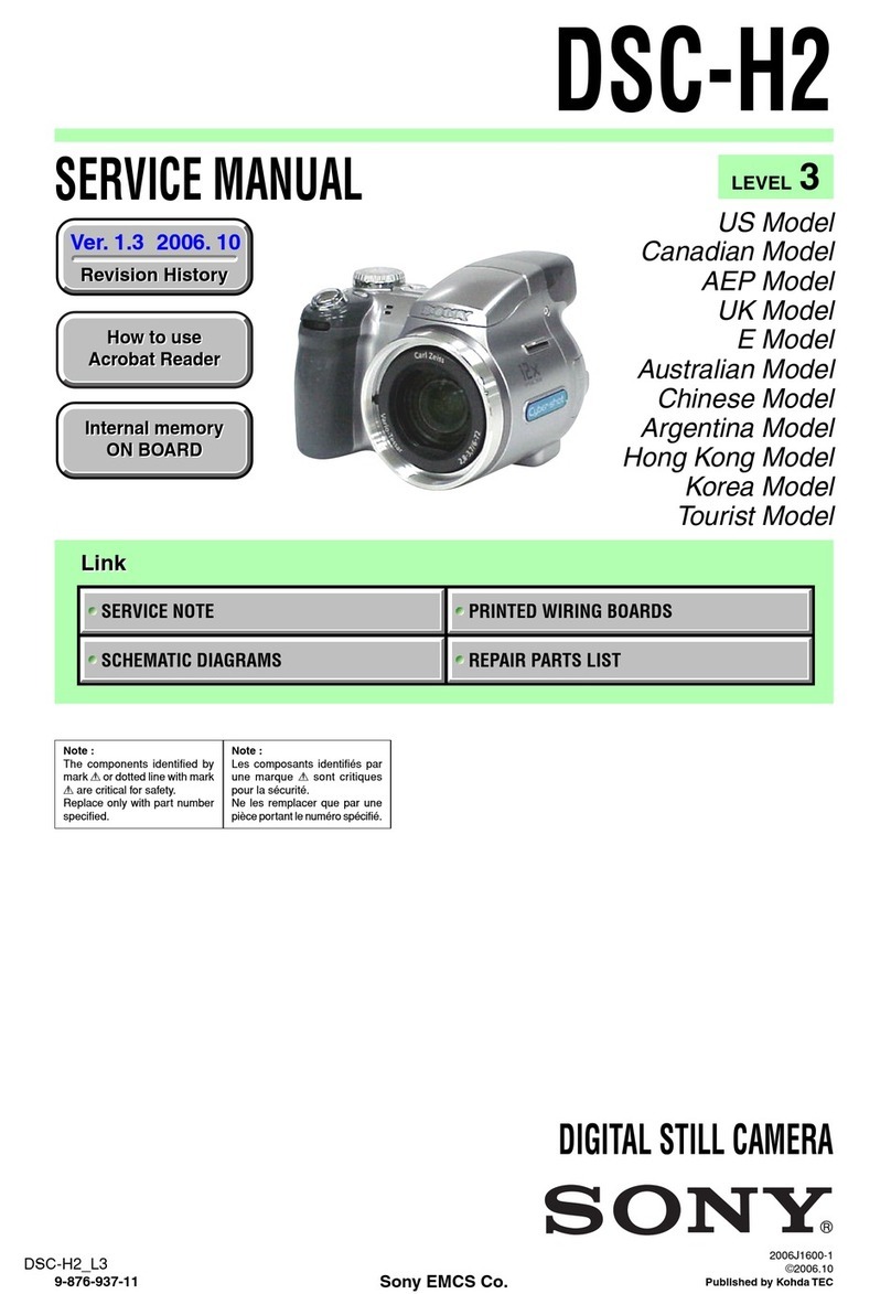 Sony DSC-H2 User’s Guide Service manual