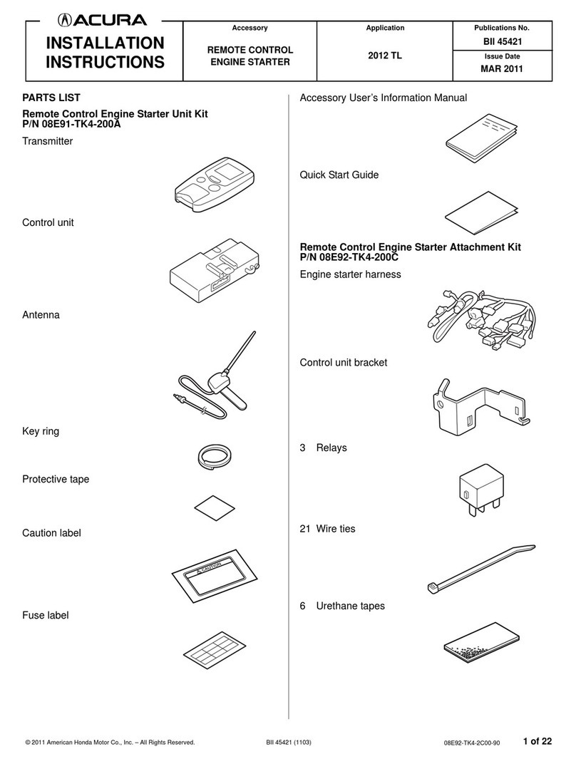 Acura 08E91-TK4-200A installation instructions