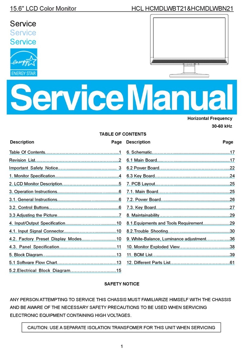 HCL HCMDLWBT21 User manual