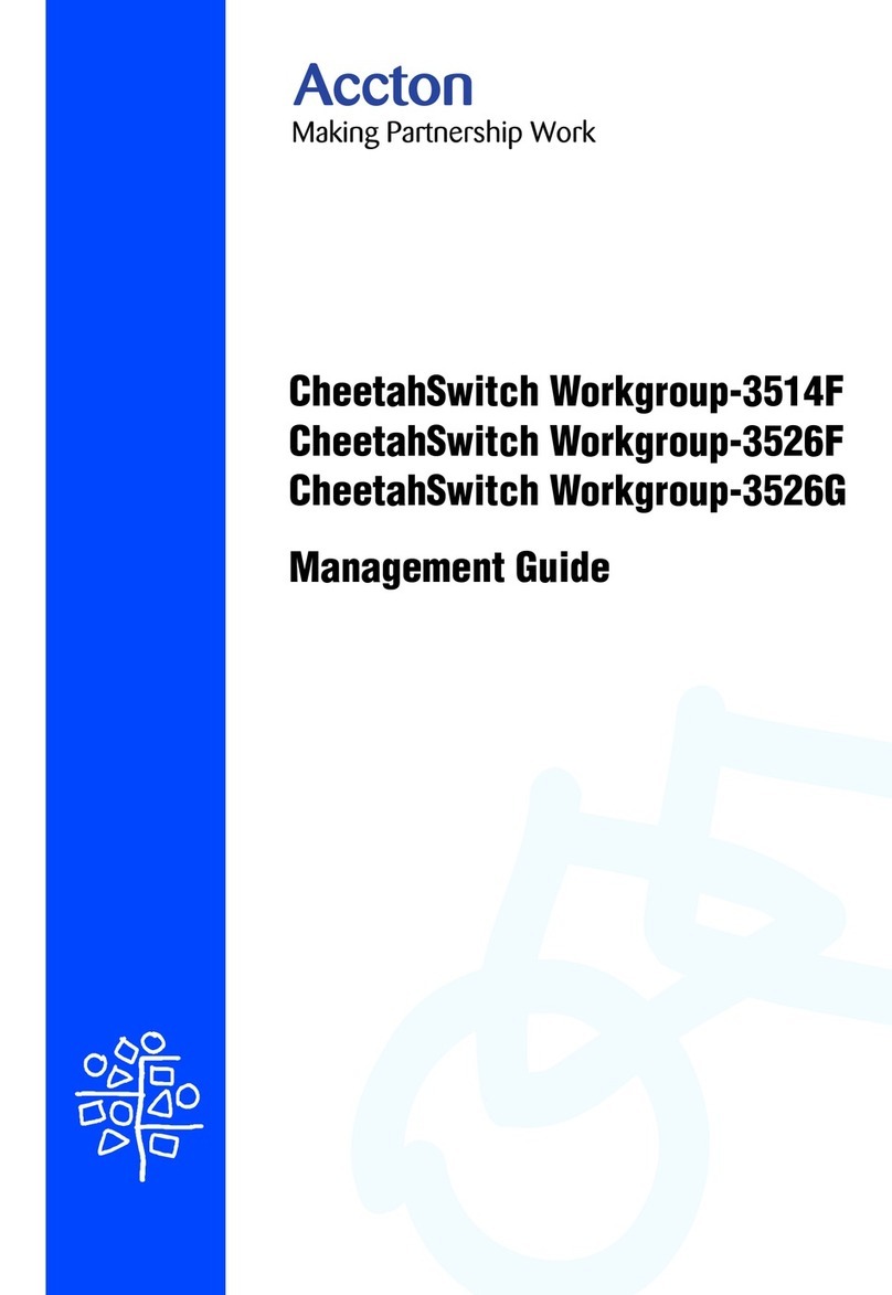 Accton Technology CheetahSwitch Workgroup-3514F Programming manual