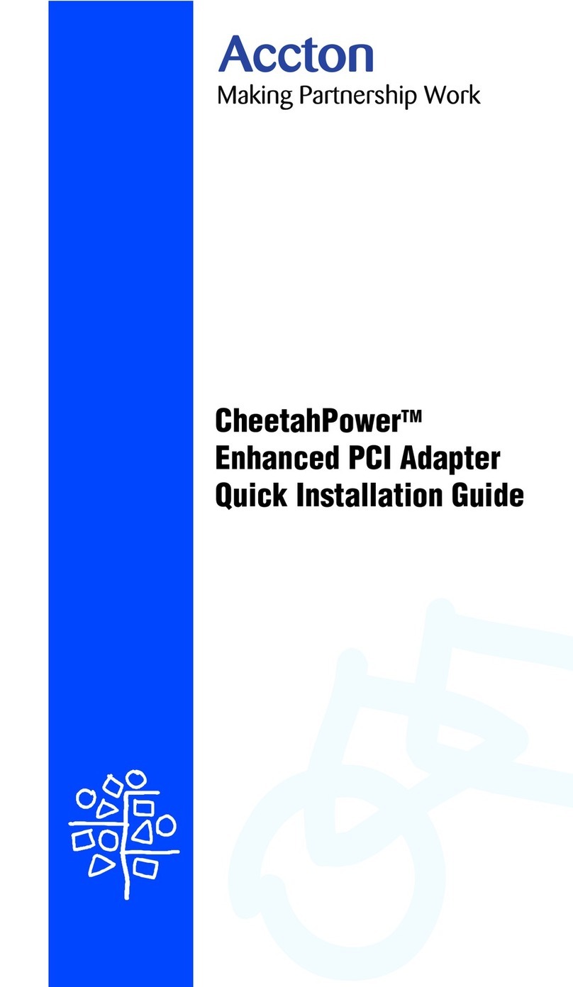 Accton Technology CheetahPower Quick installation guide