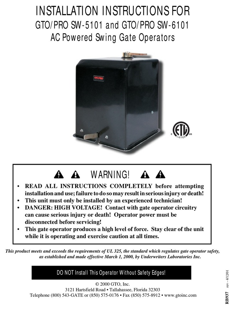 GTO /PRO SW-6101 User manual