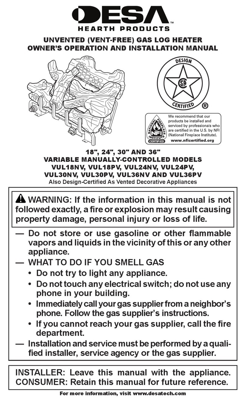Desa VUL18NV User manual