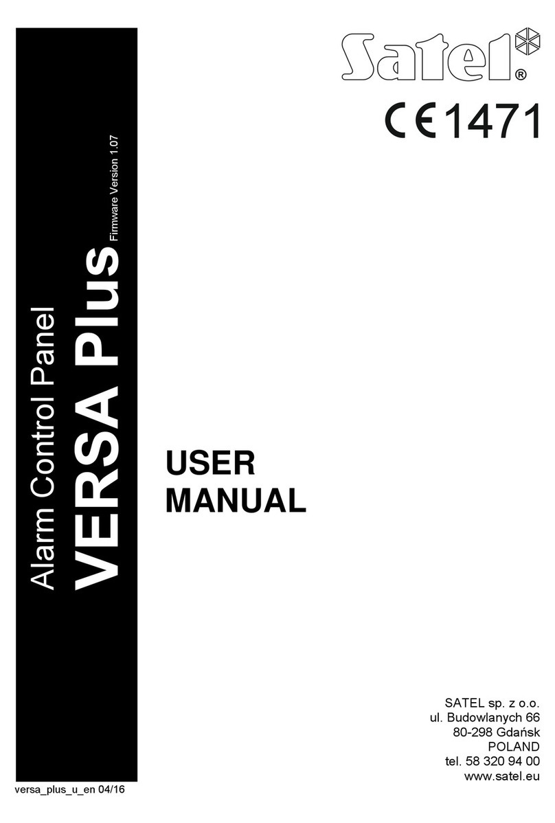 Satel Versa Plus User manual