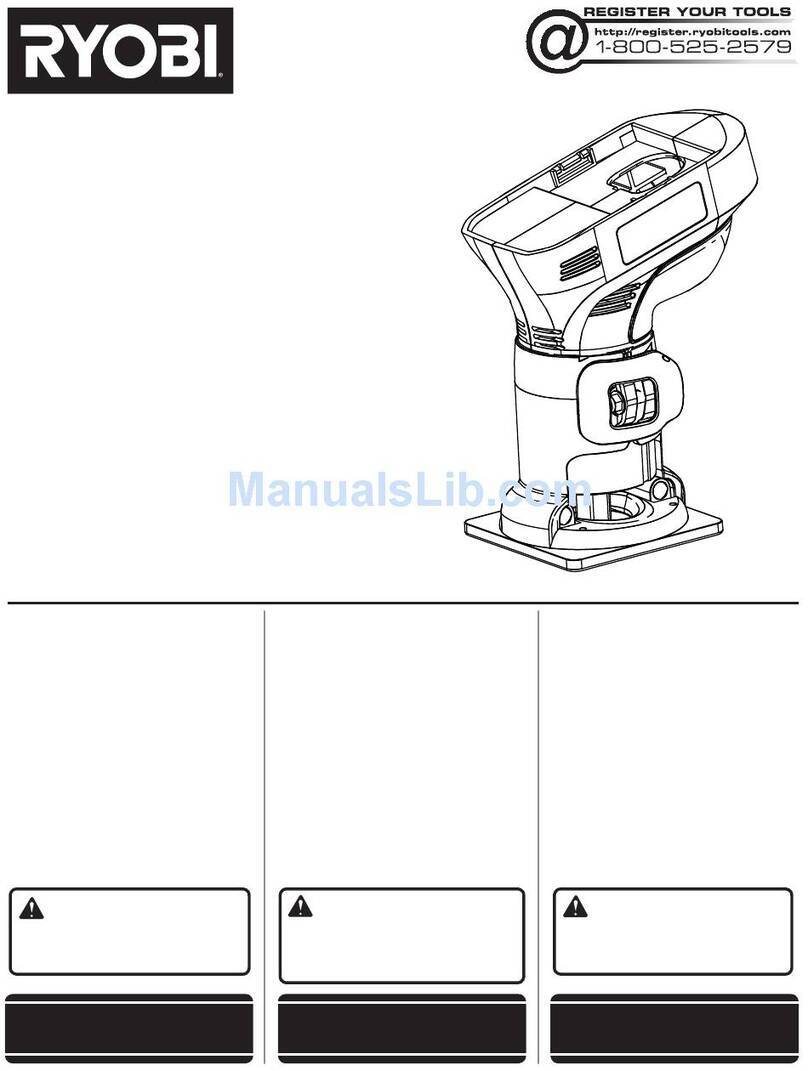 Ryobi P600G Operator's manual