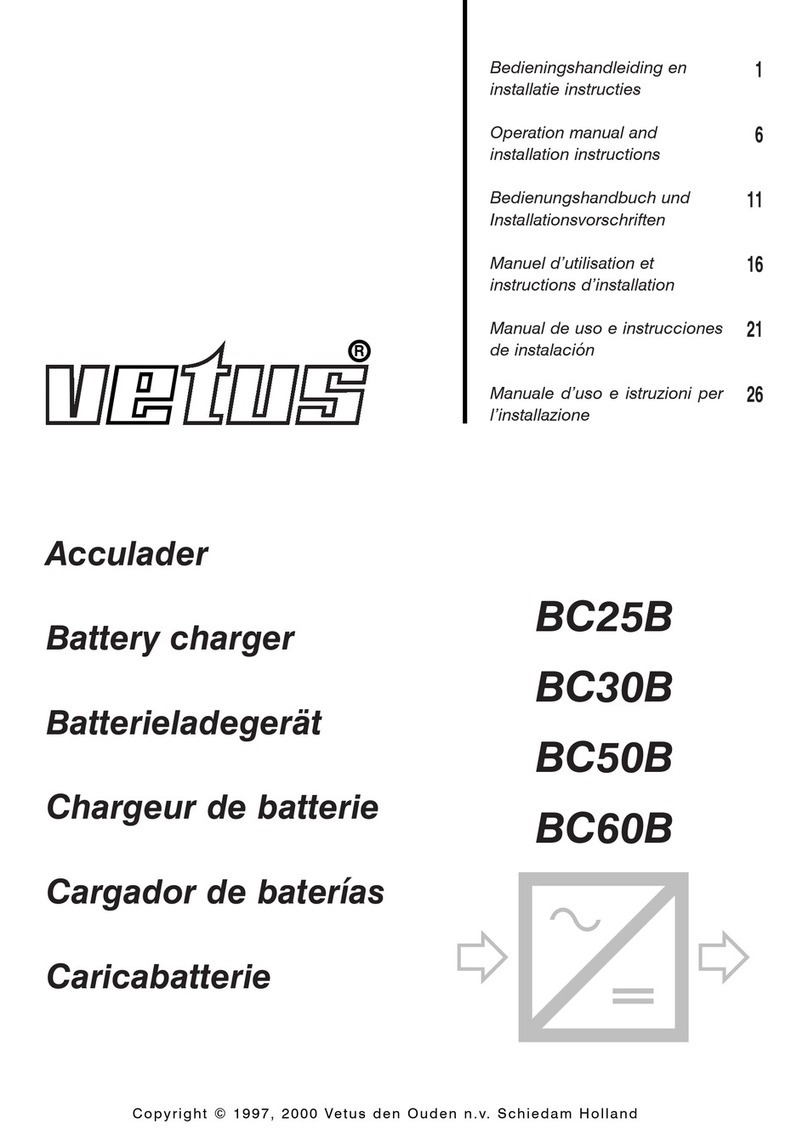 Vetus BC25B Specification sheet Vetus BC25B Specification sheet