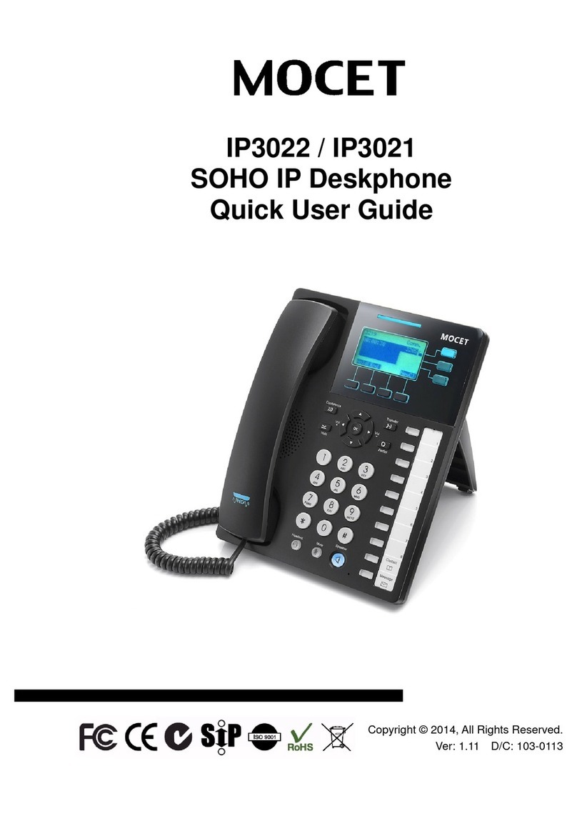 Mocet IP3022 Instruction manual Mocet IP3022 Instruction manual