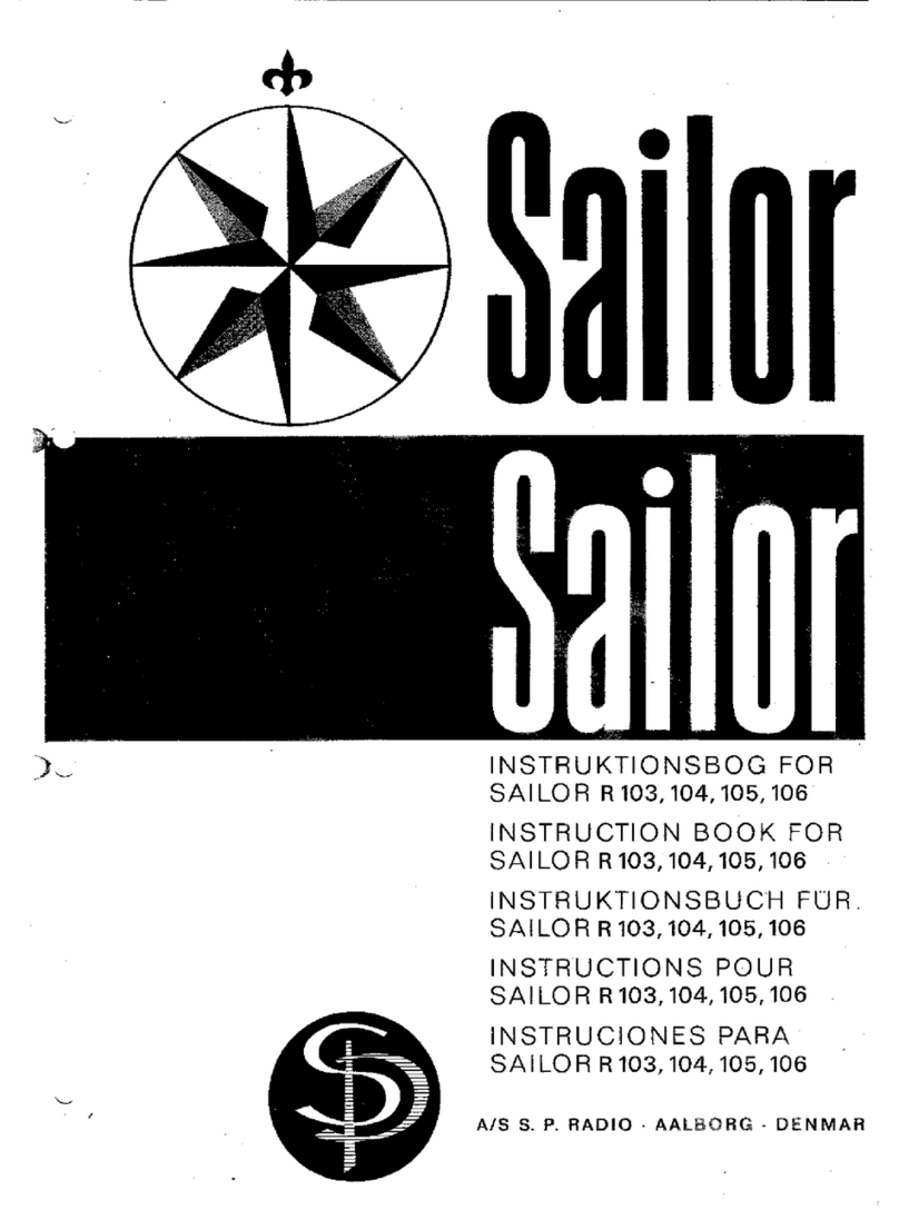 Sailor R 103 Instruction book