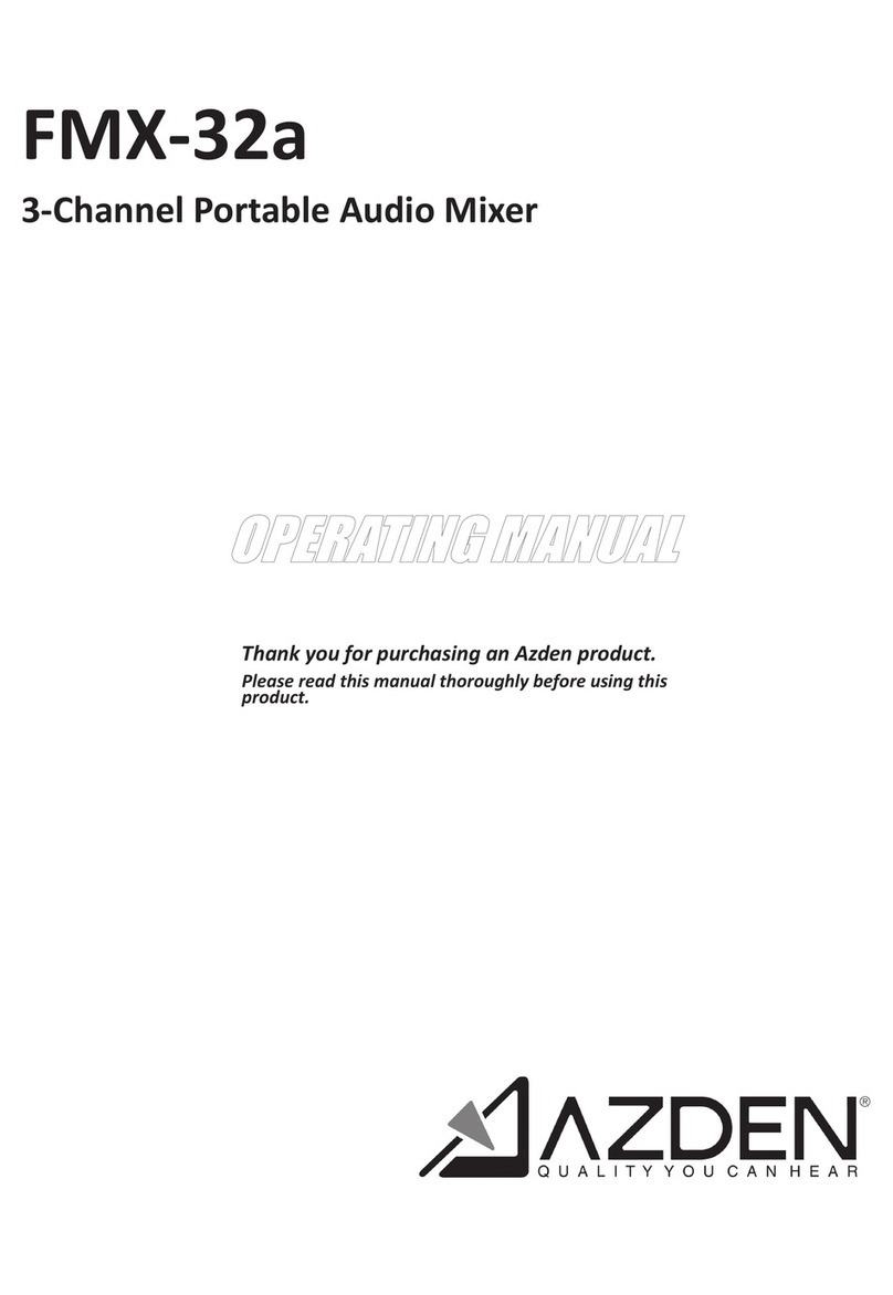 Azden FMX-32a operating manual