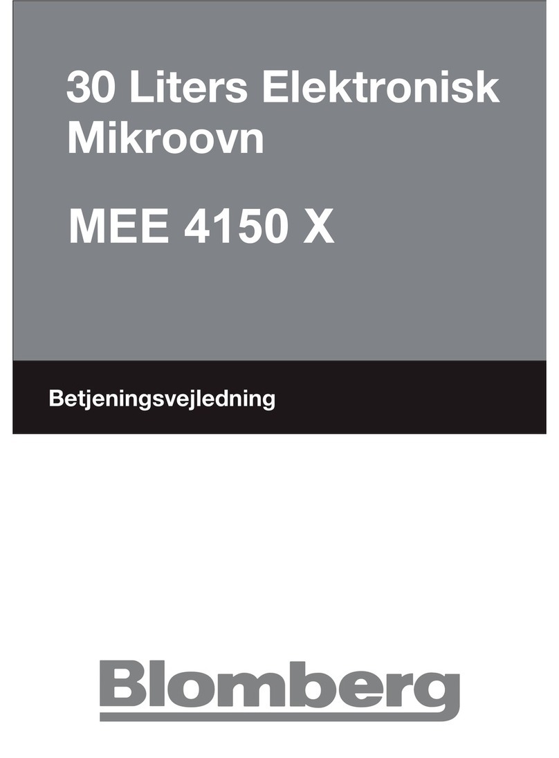 Blomberg MEE 4150 X Owner's instruction manual