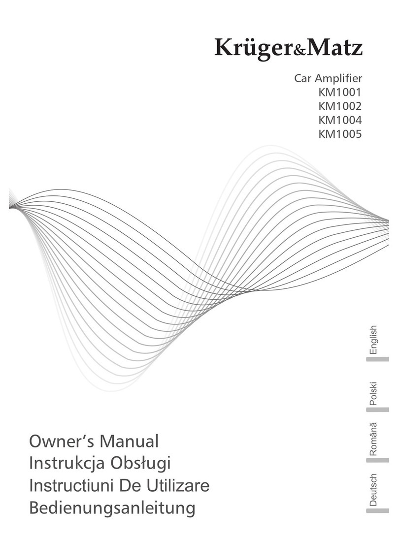 Kruger&Matz KM1000 owner's manual