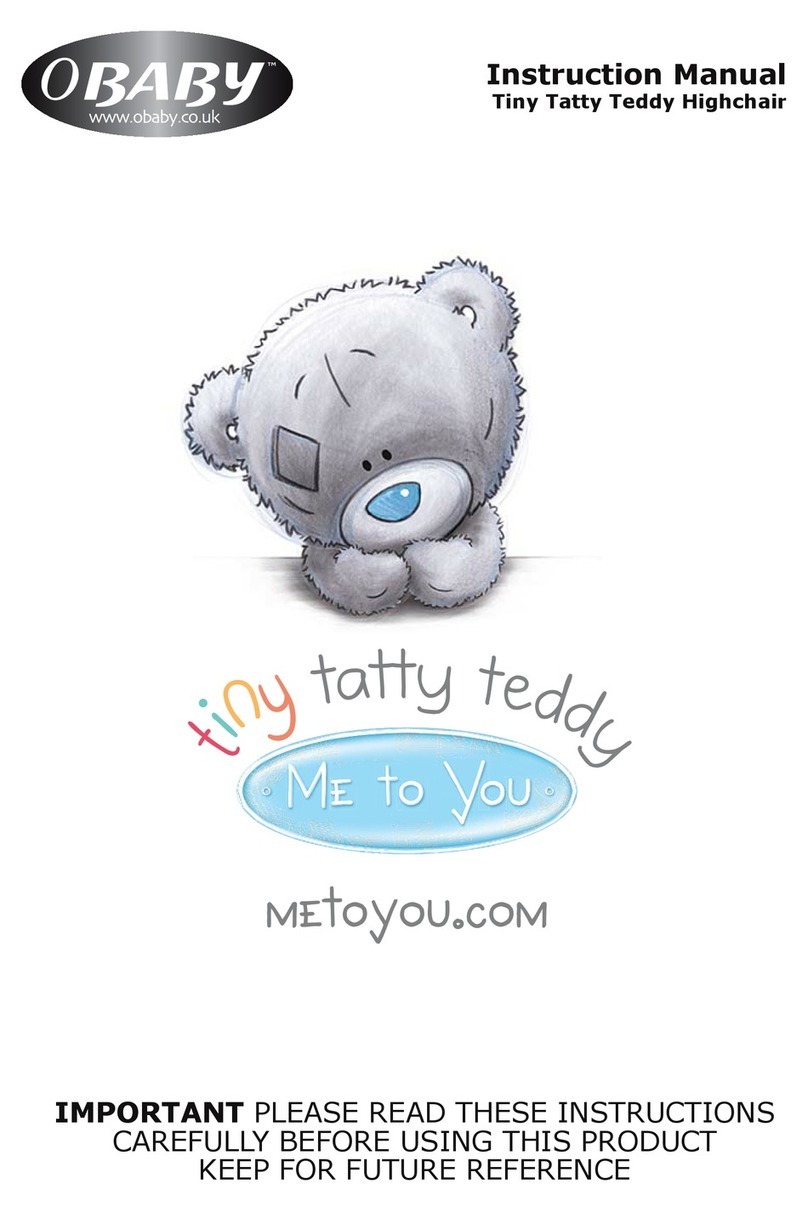OBaby Tiny Tatty Teddy instruction manual