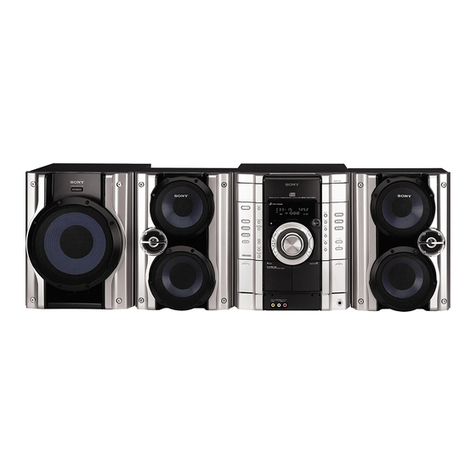 Sony MHC-GX450 - Mini Hi Fi Stereo System User manual