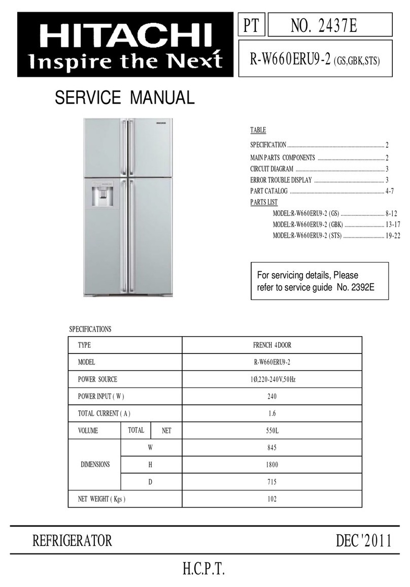 Hitachi R-W660ERU9-2 Service manual