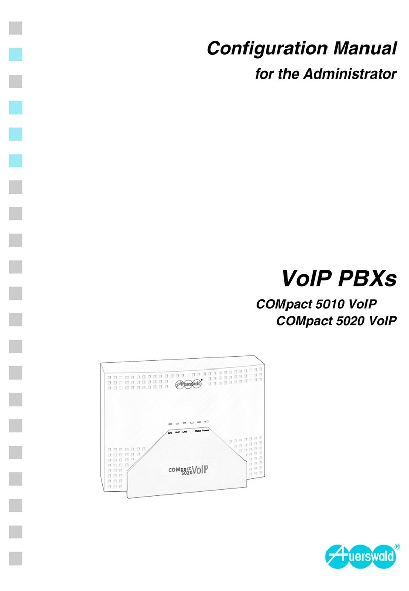 Auerswald COMpact 5010 VoIP Instruction sheet