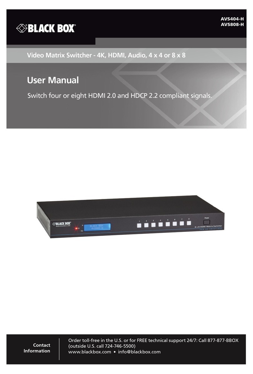 Black Box AVS404-H user manual