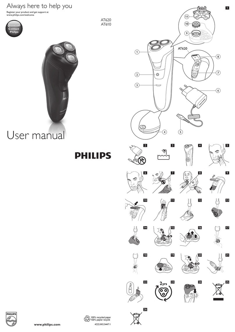Philips NORELCO AT620 User manual Philips NORELCO AT620 User manual