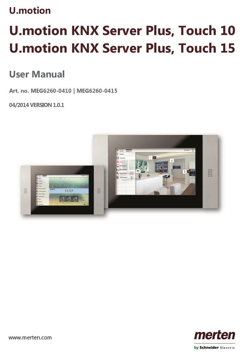 merten U.motion KNX Server Plus user manual