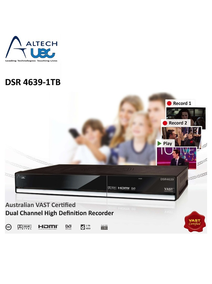 AL Tech DSR 4639-1TB User manual