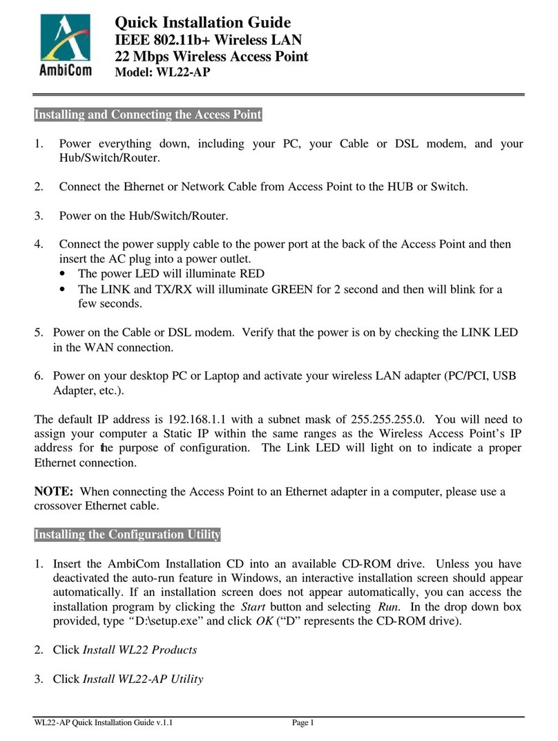 AmbiCom WL22-AP User manual