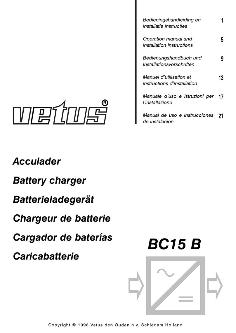 Vetus BC15 B Operation manual and installation instructions
