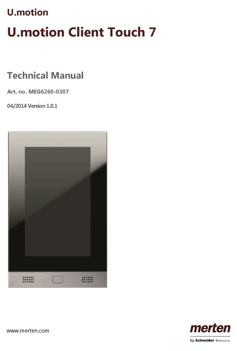 merten U.motion Client Touch 7 Technical manual