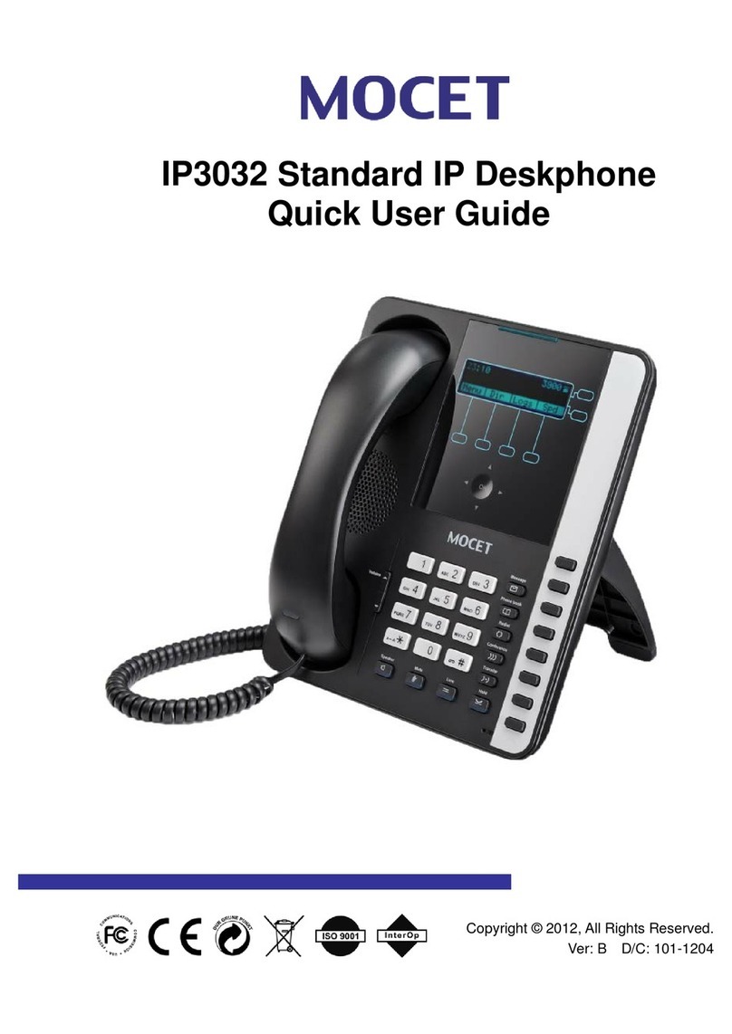 Mocet IP3032 Instruction manual Mocet IP3032 Instruction manual