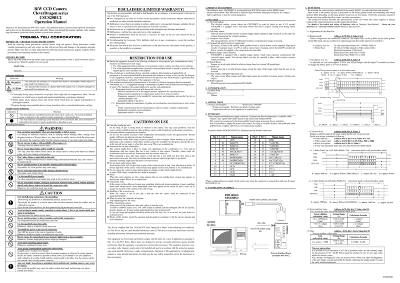 Toshiba teli CSCS20BC2 Operation manual