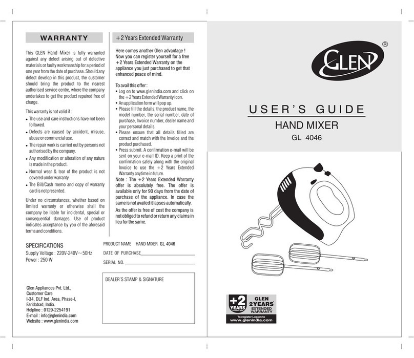 Glen GL 4046 user guide