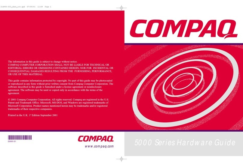 Compaq 5000 Series Installation instructions