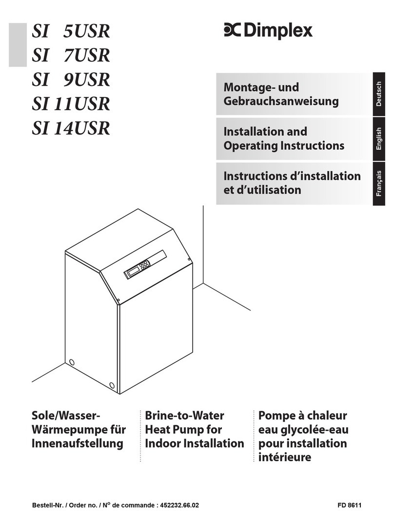 Dimplex SI 5USR Installation and operating instructions