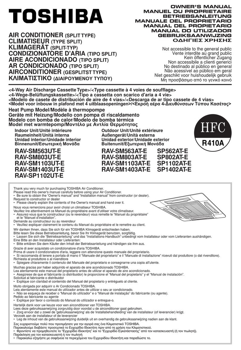 Toshiba RAV-SM563UT-E User manual