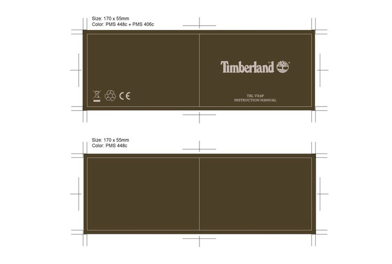 Timberland TBL VX9P instruction manual