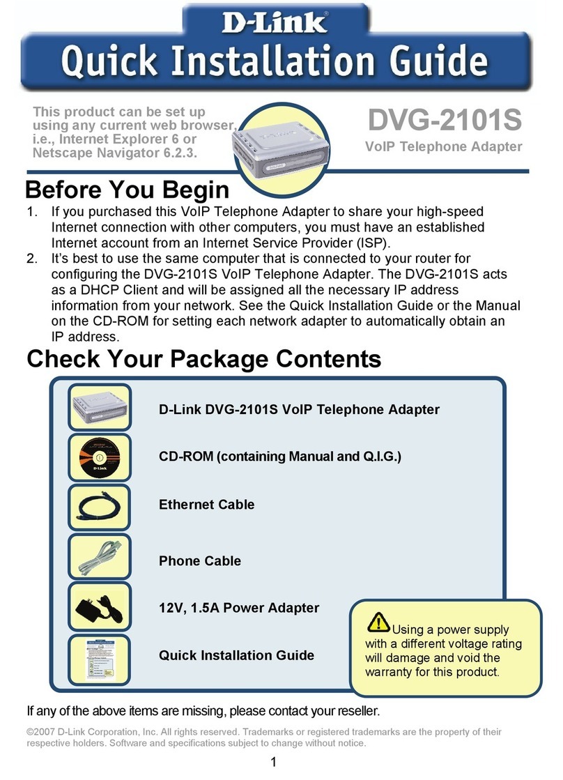 D-Link DVG-2101S User manual D-Link DVG-2101S User manual