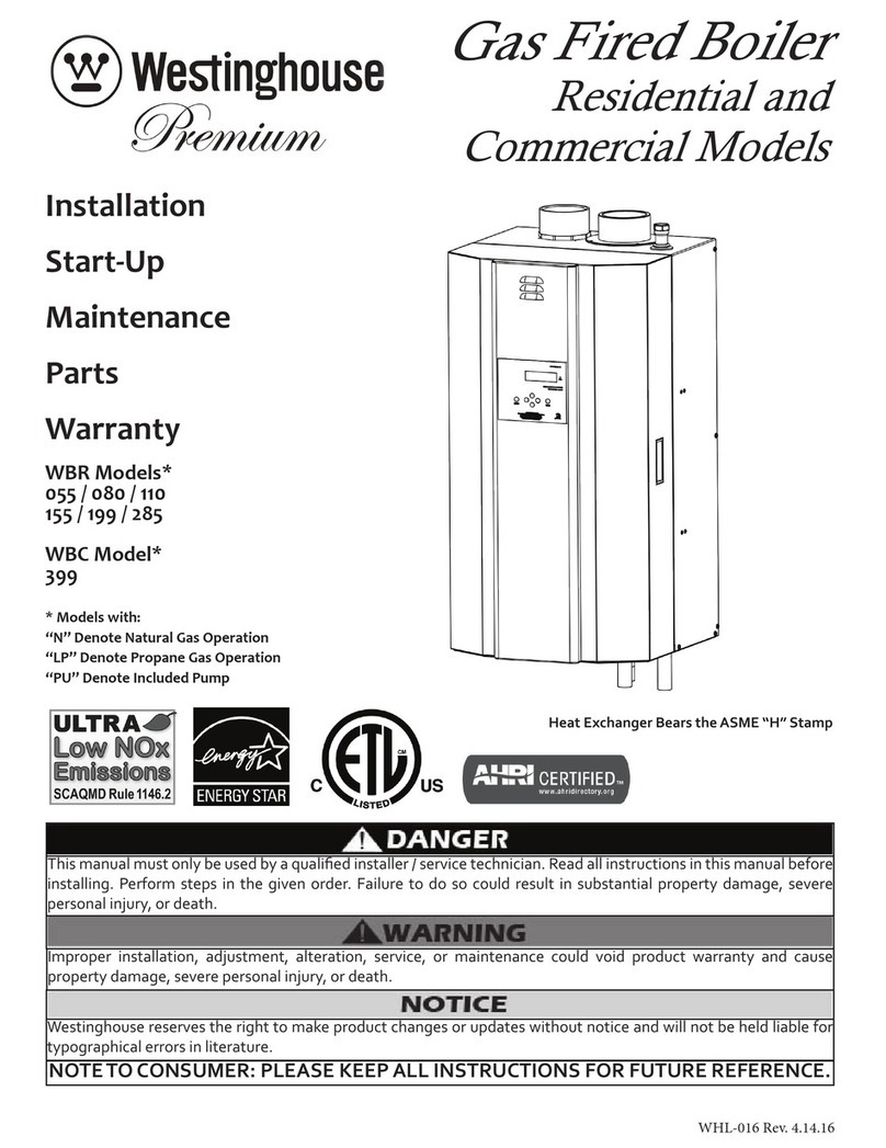 Westinghouse WBR 055 User manual
