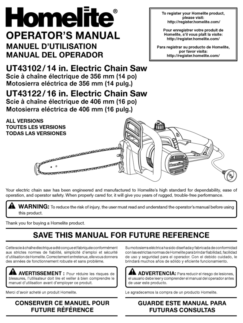 Homelite UT43102 User manual