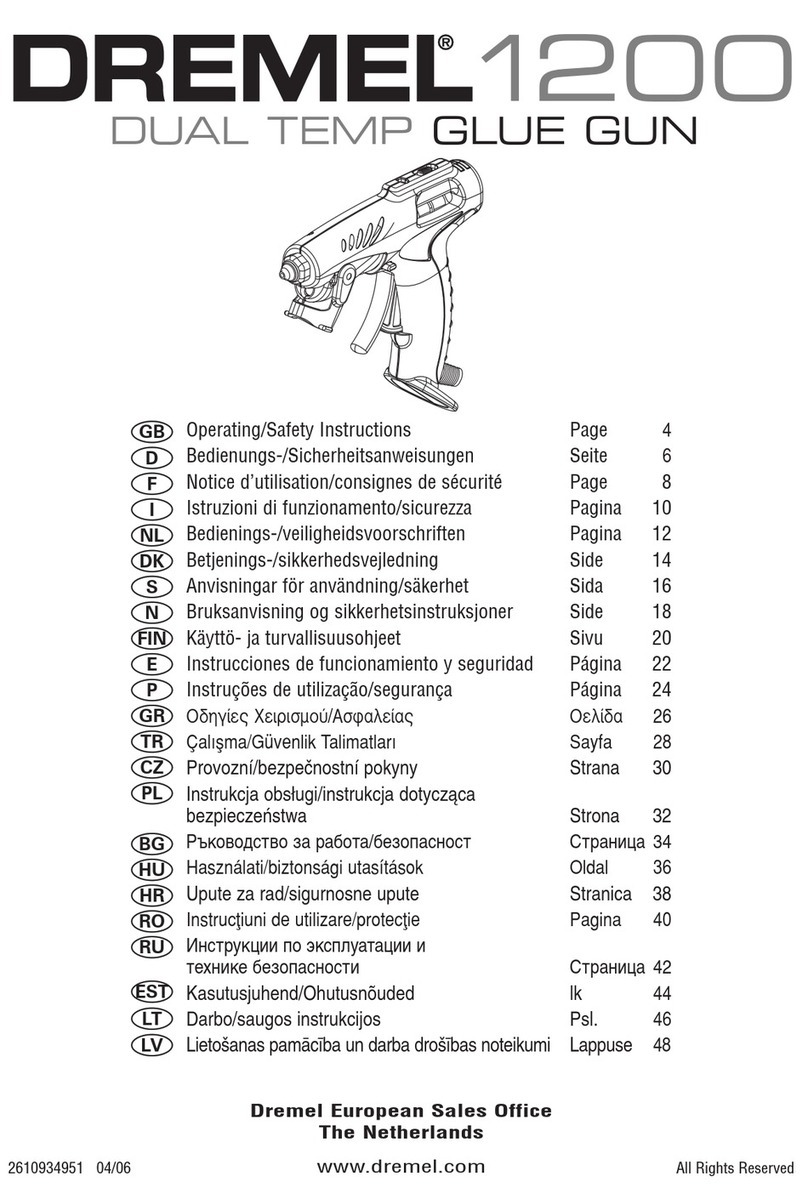 Dremel 1200 Operating/safety instructions