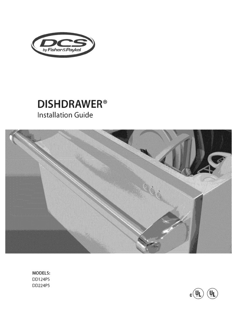 DCS DishDrawer DD124P5 User manual