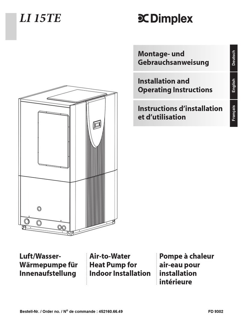 Dimplex LI 15TE Installation and operating instructions