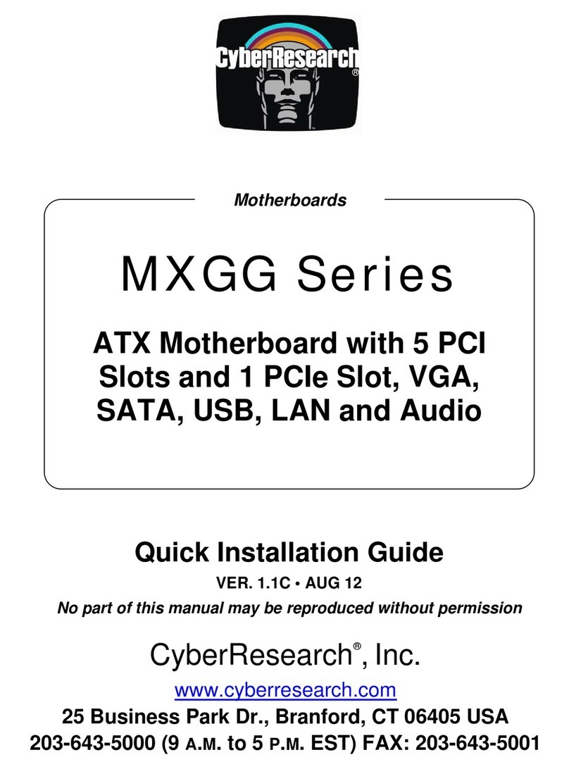 CyberResearch MXGG Series Quick installation guide