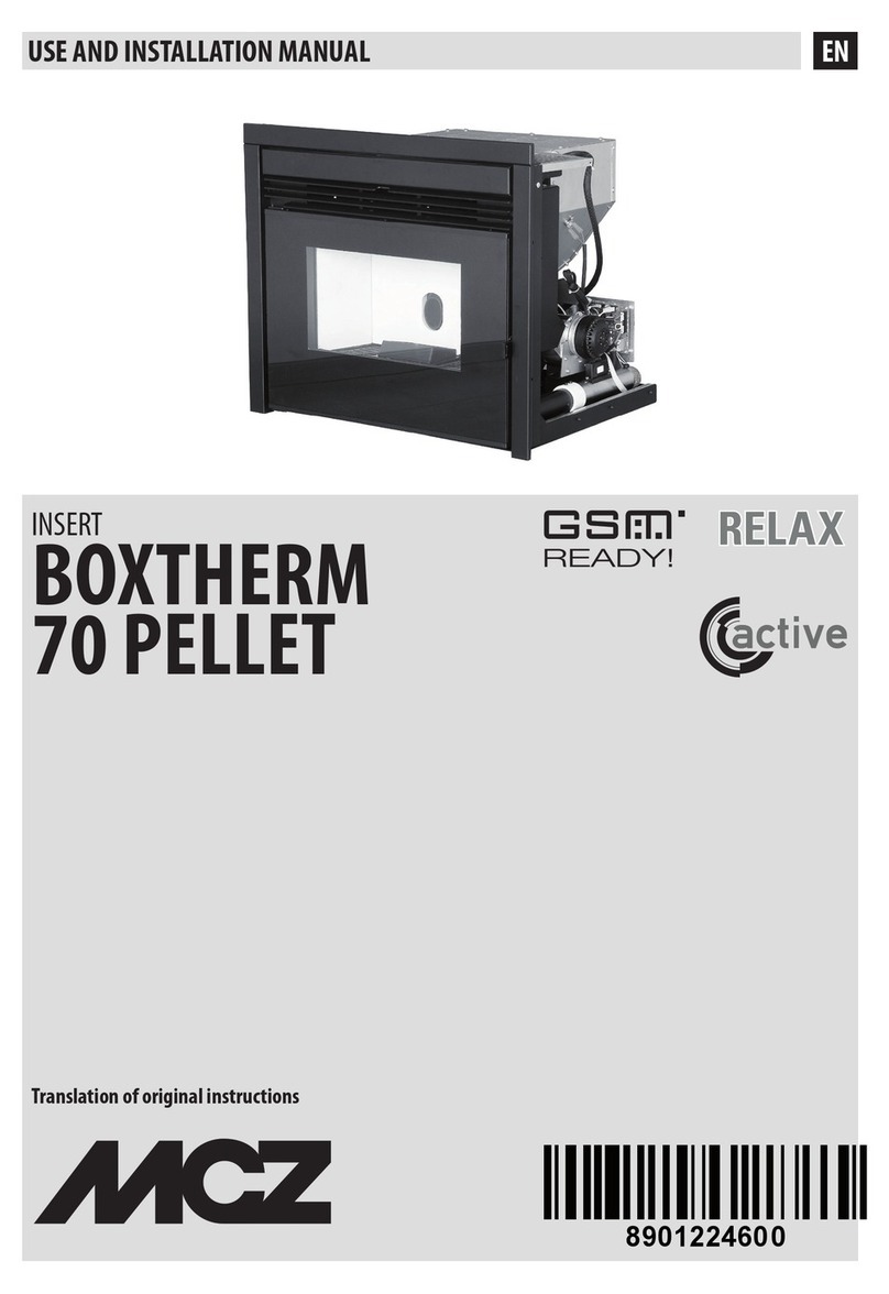 MCZ BOXTHERM 70 PELLET Use and installation  manual