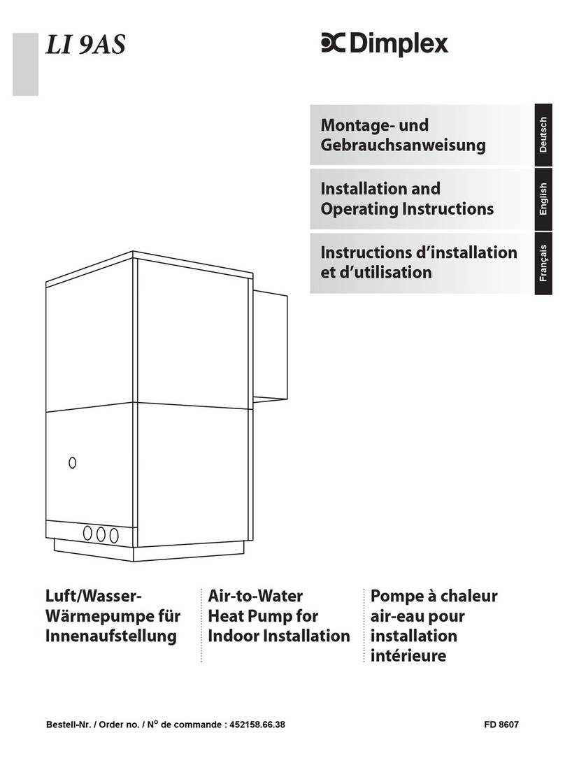 Dimplex LI 9AS Installation and operating instructions