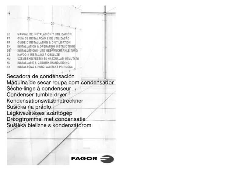 Fagor SFE-820 Installation & operating instructions