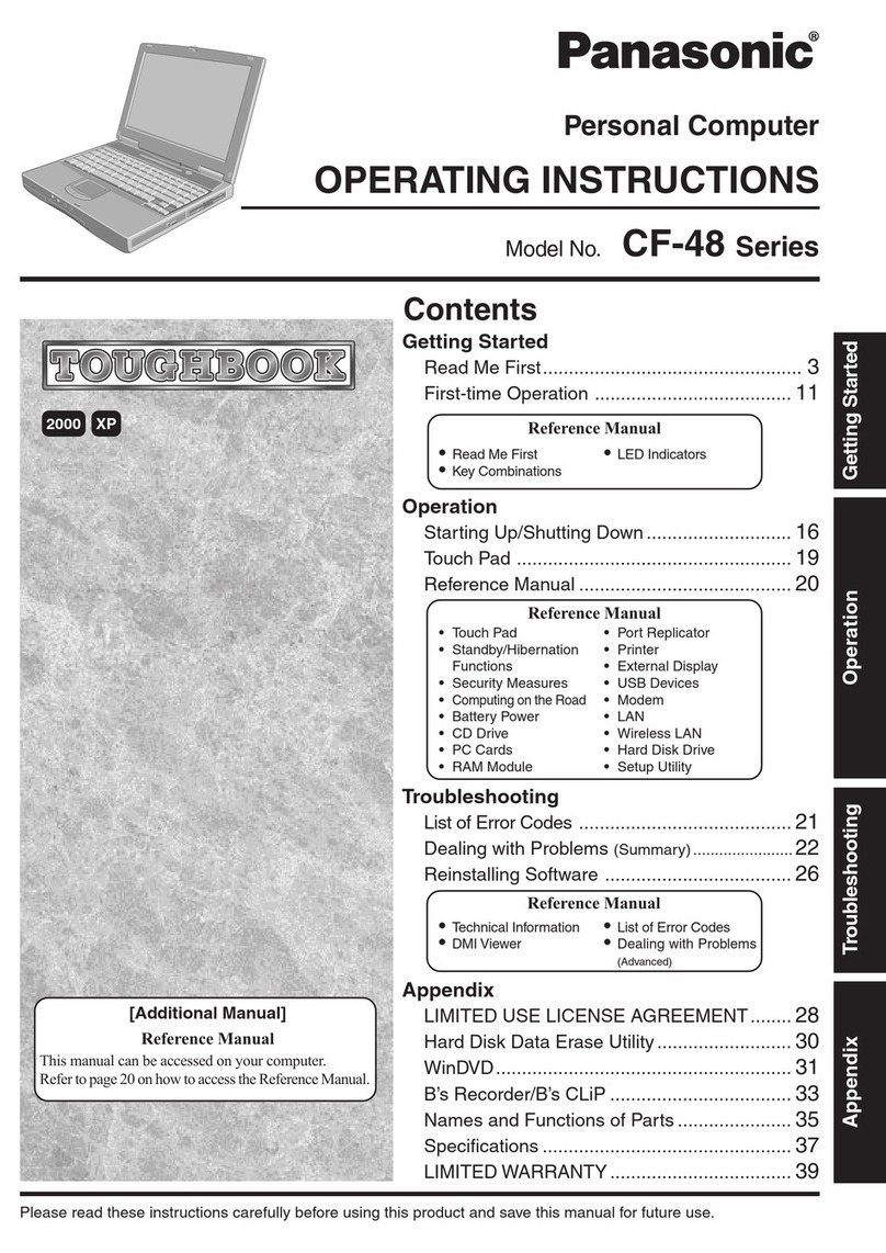 Panasonic Toughbook CF-48 Series User manual