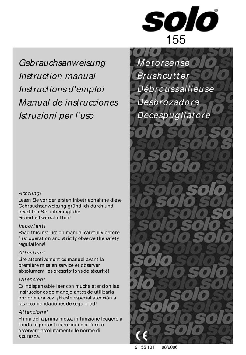 Solo 155 instruction manual