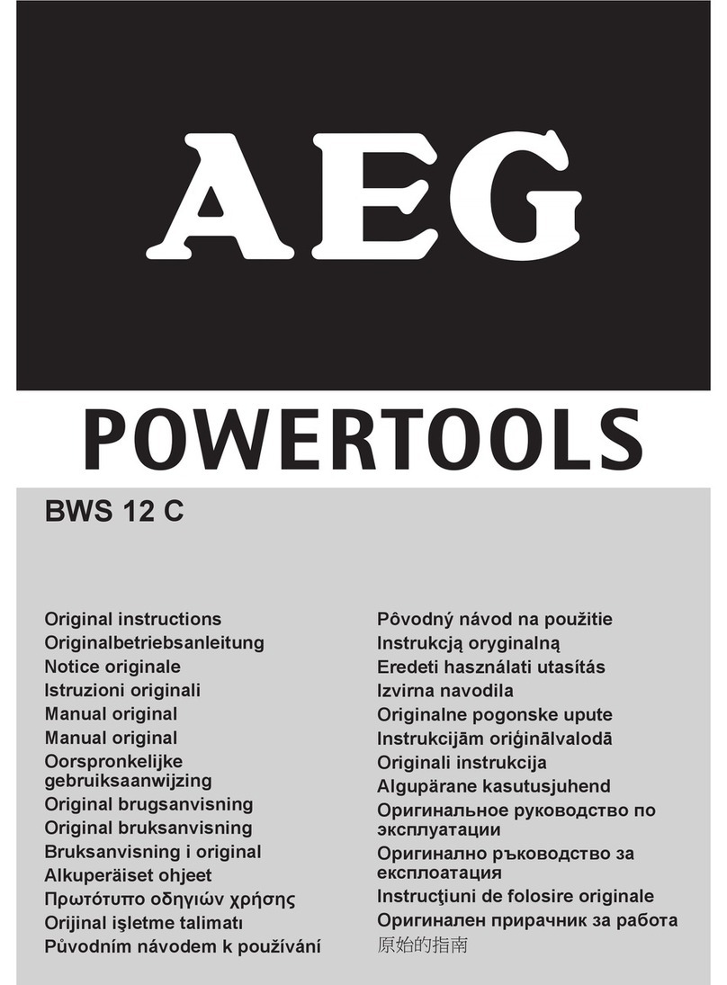 AEG BWS 12C Original instructions