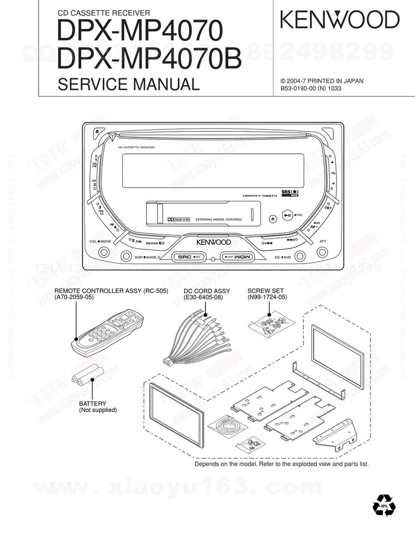 Kenwood DPX-MP4070 Service manual