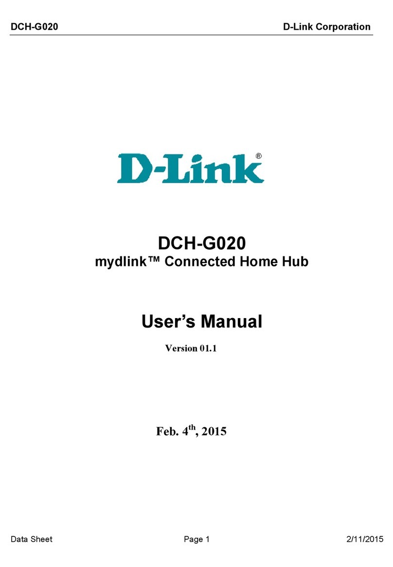 D-Link DCH-G020 User manual D-Link DCH-G020 User manual