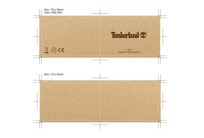 Timberland VX3J User manual